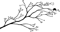 348190-Zweig-mit-Vogelpärchen